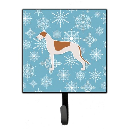 Carolines Treasures Winter Snowflake Greyhound Leash or Key Holder BB3505SH4